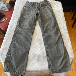 Carharrt lined relaxed fit workwear Men's Gray Pants 30 x32